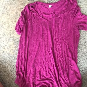 Magenta V neck from Old Navy